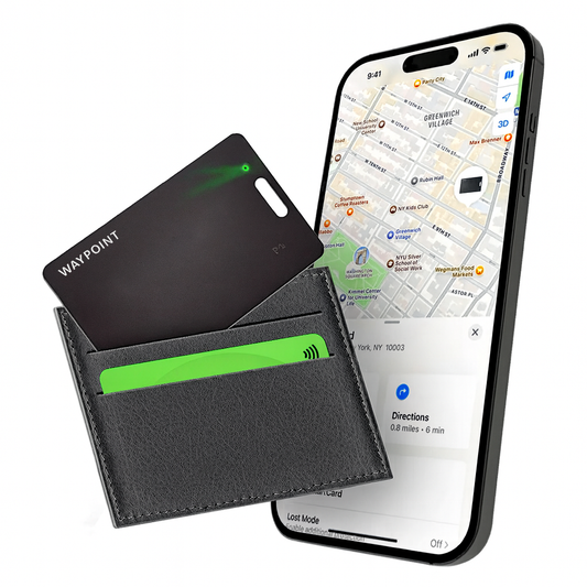 Waypoint Card — Slim Wireless Wallet Tracker