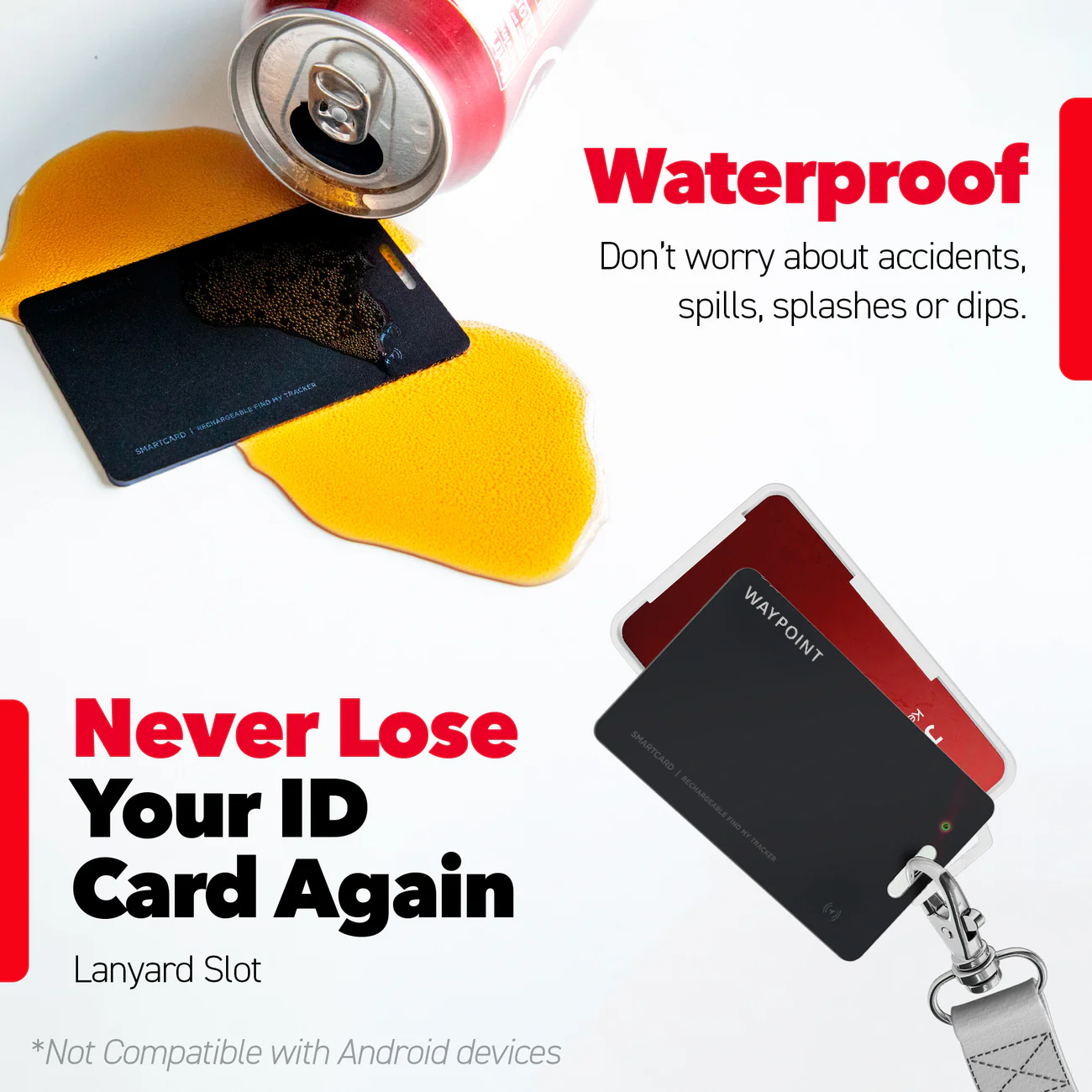 Waypoint Card — Slim Wireless Wallet Tracker