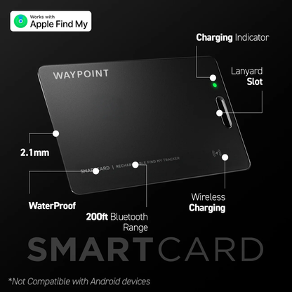 Waypoint Card — Slim Wireless Wallet Tracker